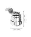 Electrical Panel Lock With Keys For Cabinets And Cash Registers, Keyed Alike Design, Durable Stainless Steel Construction, Close-up