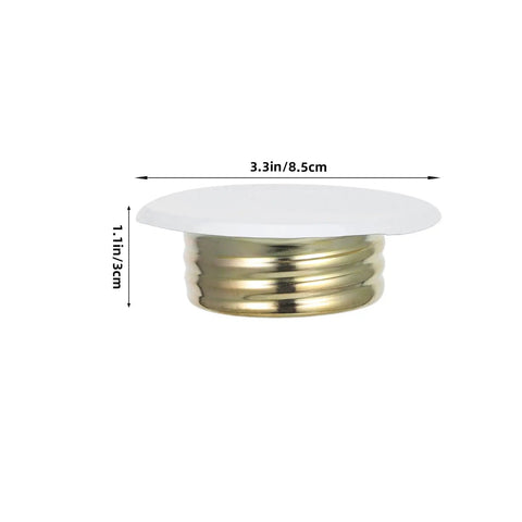 Slick White Ceiling Escutcheon Cover Plate Tight Concealed Sprinkler Guard Heavy Duty Iron Recessed Ring 8.5cm diameter