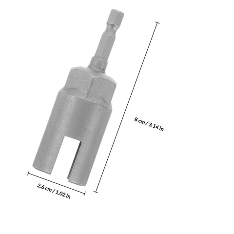 Hex Shank Slotted Wing Nut Socket Wrench For Hurricane Shutters And Panel Nuts A Sweet Upgrade Multi Function Drill Driver, 8cm.