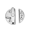 Top Shelf Rugged Ready To Rock 316 Stainless Steel Rotary Twist Lock Latch For Marine Boat Hatches Cabinet Doors And Flush Access Panels Including Screw Kit, showing latch and strike plate.