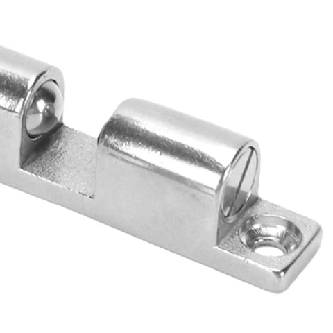 Adjustable Tension Double Roller Ball Catch Latch Lock Crafted From Rock Solid 316 Stainless Steel, close-up view of ball mechanism.
