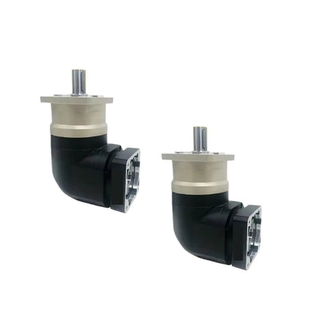 Pro Grade Stepper Motor Planetary Gearbox Angle Reducer With Round Flange Output Shaft For Rig Ready Robotics And Cnc Machine Setup Upgrades Fer Series Gearhead, featuring dual angled output shafts.