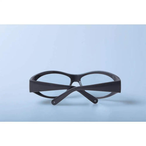 Front view of Top Shelf Co2 Laser Safety Glasses With Premium Infrared Eye Armor Covering 2700 Through 3000 Nanometer Zones.