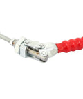 Heavy Duty Toggle Clamp With Push Pull Action Galvanized Iron 100kg Holding Force 20mm Travel M16 Screw Quick Positioning For Welding Jigs Mold Fixtures Inspection Tools Movable Bases, red handle