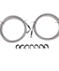 Heavy Duty Quick Swap Fuel Line Repair Kit For Chevy Silverado And Gmc Sierra 1500 Crew Cab 4.8L 5.3L V8 Engines 2004 Through 2006 with two stainless steel fuel lines.