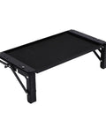 Magnetic Tool Tray With Aluminum Alloy Foldable Work Platform, Ultra Strong Magnetic Surface, No Drill Required, shown from the side