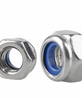 Heavy Duty M14 Self Locking Nylon Insert Hex Nuts Crafted From Rugged 304 Stainless Steel For A Helluva Tight No Slip Grip That Stays Put On Any Rig Or Workshop Setup For Gritty Jobs And Weekend Builds Pack Of Fifteen.