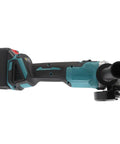Pro Level Brushless Angle Polisher With Comfort Grip Handle And Quick Charge Battery For Spotless Metal And Wood Refinishing side view showing lightweight design.