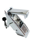 Two-pack chrome zinc alloy compression latch with adjustable lever and hand-operated trigger, flush mount