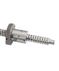 SFU1605 1000 mm Rolled Ballscrew With Anti Backlash Ballnut for CNC motion control, showcasing steel nut and threaded design.