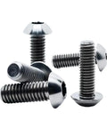 Premium Grade Five Titanium Hex Socket Round Head Bolts M10 X 20mm Pack Of Twenty showing heavy duty fasteners.