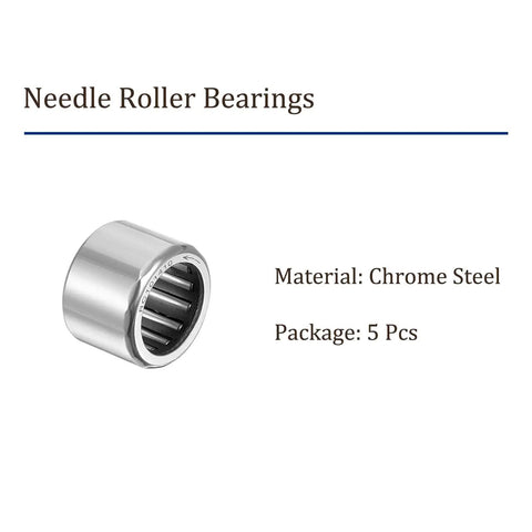 Rc101410 Needle Roller Bearings For Clutch And Transmission Five Eighths Inner Bore By Seven Eighths Outer Bore Five Eighths Width, chrome steel, single bearing view.