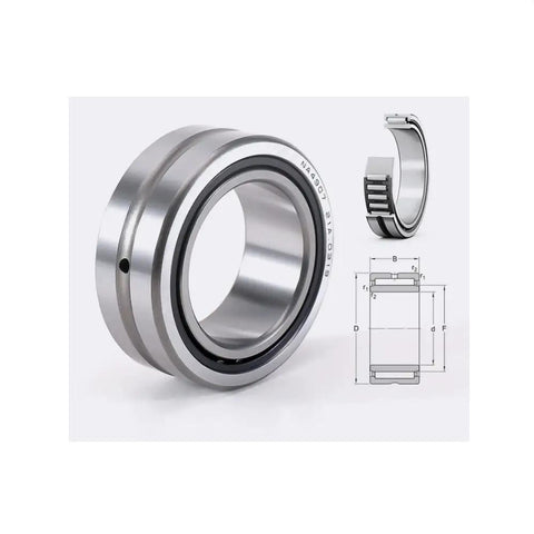 Heavy Duty NA And RNA Series Single Row Needle Roller Bearing with 32mm bore, premium steel, designed for heavy loads.