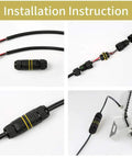Installation instructions for Three Pole Waterproof IP68 External Junction Box With M20 Cable Gland For 5 To 12mm Wires