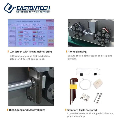 Automatic Wire Cut And Strip Machine Boasting Dead Simple Controls And Zero Drama Mechanics For Smooth Precision Work making cable projects easier.