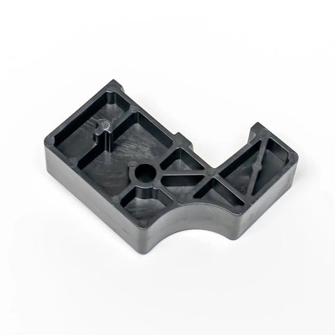 Close-up of black plastic component from Full Storage Drawer Slide Hardware Kit With Two Rear Slides And Four Front Slides For DIY Kitchen
