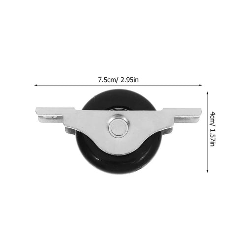 Heavy Duty Nylon Sliding Door Rollers With Precision Double Bearings, 7.5cm size, designed for smooth glide in patio and shower track systems.