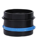 Quick Switch Vacuum Hose Adapters For Dust Collection System, 360 Degree Rotating Connectors, black and blue hose connector for woodworking tools.