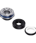 Heavy Duty Motorcycle Seal Kit With Beefy Silicon Carbide Optical Seal Plus Oil Gasket For Magna 250 Vt Series Models showing three seals.