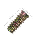 Metal threaded insert from 105 Piece Screw In Nuts Threaded Insert Kit For Wooden Furniture Carbon Steel Heavy Duty Easy.