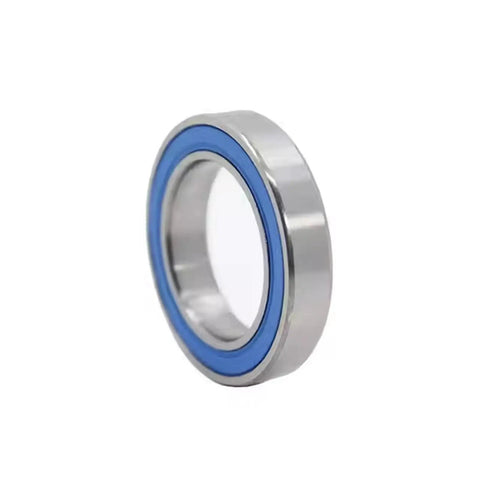 Slick And Dead Nuts Accurate ABEC 7 Precision 6702RS Ball Bearings 10 Pack 15 By 21 By 4 Millimeter thin section with blue rubber seal.