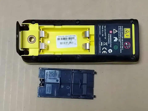Designed For DISTO D5 Laser Distance Meter showing hard shell case back with removable cover for battery access.