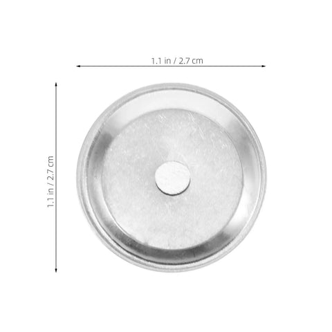 Heavy Duty Alarm Buzzer Replacement Parts And One Hundred Piece Repair Supply Kit For Metal Detectors, silver buzzer component, 1.1 in diameter.