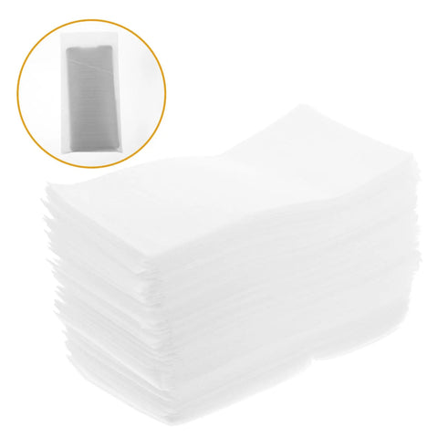 Premium Foam Packing Sheets For Shipping And Storage 100 Pack Heavy Duty Cushioning Pads stacked for moving and hobby protection.