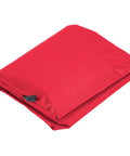 Folded red Three Seat Patio Swing Cushion Cover Replacement For Outdoor Hammock Durable 190T Polyester Tear Resistant