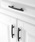 Top Tier Matte Black Cabinet Pulls And Drawer Handles 10 Pack Solid Metal Kitchen Hardware Built Tough With Smooth Rounded Corners.
