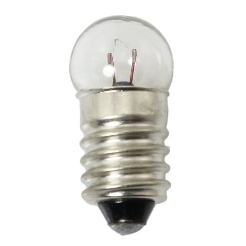 Straight Up E10 Mini Light Bulbs And Socket Holders Kit Featuring Ten Pieces Of Low Voltage Tungsten Filament Lamps Ideal For Science Fair Projects And Home Electronics Testing, close-up of a tungsten bulb.