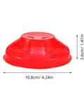 Tough Plastic Smoke Alarm Covers Four Pack Waterproof Dust Protector Shield Keep Kitchen Detectors Spotless 10.8cm red cover