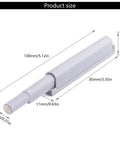 Premium Soft Close Retrofit Kit For Kitchen Cabinets And Bedroom Drawers Using Sturdy Nylon Buffers To Kick Loud Noise To The Curb And Keep Your Cabinet Doors Moving Silky Smooth Always, showing product dimensions in cm.