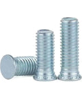 10 Pcs M6 Carbon Steel Zinc Plated Self Clinching Studs Rivet Screws Flush Head Bolts stacked with flush heads