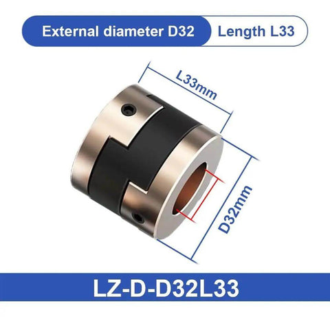 Grab These Sick Flexible Shaft Couplers For Your 3D Printer Setup. Oldham Design Works Perfect With 8mm, 10mm Or 16mm Shafts To Keep Things Smooth And Avoid Any Vibration Issues While You Build Your Next Awesome Project Today Right Here. Oldham shaft coupler, D32 L33mm, metal and black, for 3D printer motor and lead screw