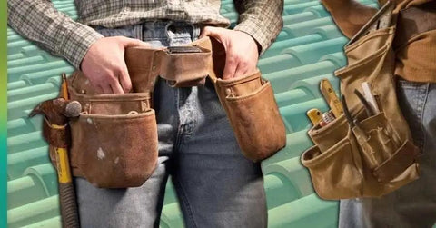 Tough As Nails Line Twenty Four Snap Fasteners With Long Post Black Plated Military Grade Hardware No Fuss Hammer Install Kicks Up Outdoor Projects And Delivers Rock Solid Hold. Image of a tool belt holding multiple tools.