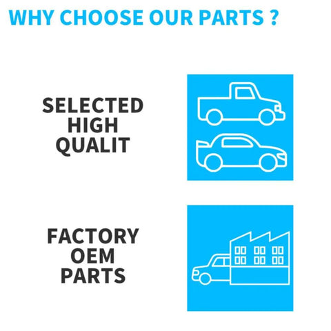 Infographic highlighting selected high quality parts and factory OEM parts for Heavy Duty Front Wheel Bearing And Hub Assembly Direct Replacement For 4WD Trucks And Suv.