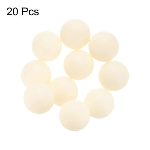 Twenty Pack Nylon Bearing Balls One Inch Diameter Solid Plastic Sphere Precision Engineering Grade Low Friction in white