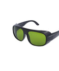 Pro Grade Laser Safety Glasses For Hair Removal To Shield Your Peepers From 755 808 And 1064 Nm Waves, lightweight with green lenses.