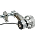 Rock Solid Industrial Length Measuring Device With Non Slip Metal Perimeter Wheel and sturdy mounting arm for precise distance tracking.