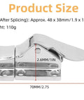 Top Shelf Marine Door Latch Featuring Rock Solid 316 Stainless Steel Construction And Smooth Twist Catch Mechanism Built For Boat Yacht RV Cabinet Setup Or Quick Upgrade Jobs, showing dimensions 1.9 x 1.5 in.