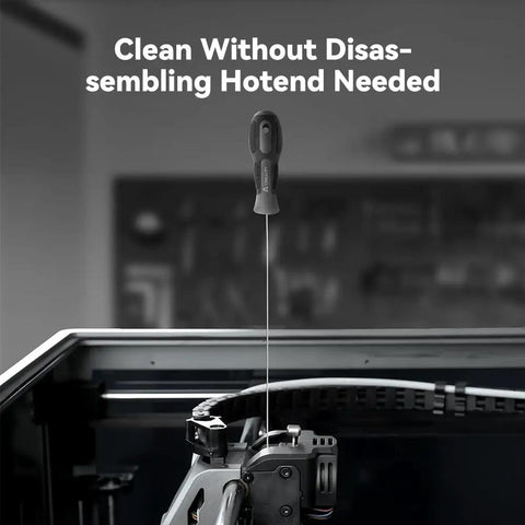Knock Out Stubborn Clogs Fast With This Go To 3D Printer Nozzle Cleaner For 1.75mm Extruders, showcasing its grip.
