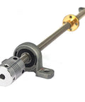 Heavy Duty Hella Smooth Tracking Rock Solid Stainless Steel T8 Lead Screw Measuring 1200 Mm With Nut And Kp08 Vertical Bearing Bracket close-up