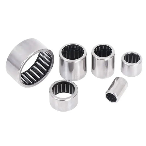 Heavy Duty One Way Needle Roller Clutch Bearing Built Like A Boss For Backstop Indexing And Overrunning System Drives Rock Solid Steel Cup Housing No Hassle Replacement Parts set of needle roller bearings in various sizes with steel housing.