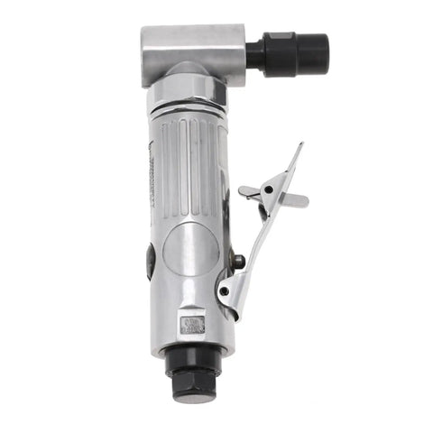 Rock Solid All Copper Pneumatic Die Grinder Featuring Ninety Degree Angled Shaft At Two Thousand RPM Speed Heavy Duty Air Powered Grinding Tool.