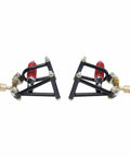 Front Suspension Swingarm Assembly Upgrade Kit With Upper And Lower Swingarms And Shocks for DIY ATV Quad Bike Buggy Go Kart Parts