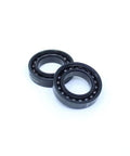Rock Solid 2Pcs High Temperature Bearing Set 25X42X9mm TB6905 black ball bearings with embedded balls for smooth rotation.