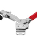 Vertical Toggle Clamp 500 Lbs Holding Power With Arrow Storage Case, Galvanized Hand Tool For Woodworking Jigs Fixtures Welding Drill Press And Crosscut Sled Setups, silver toggle clamp