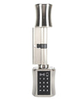 Keyless Smart Cylinder Lock Featuring Touchscreen Keypad And Smartphone App Access Night Bolt Security for Wood and Glass Doors.