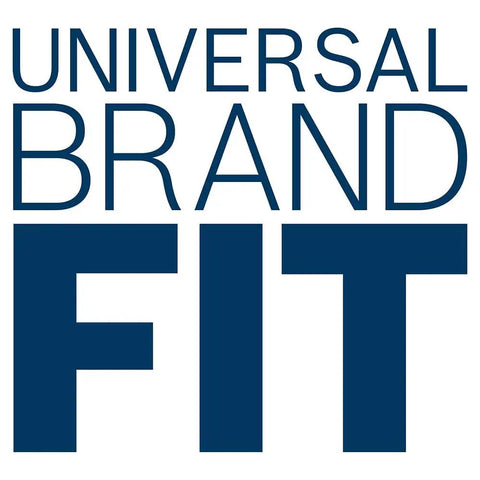 Universal Brand Fit text logo in blue.